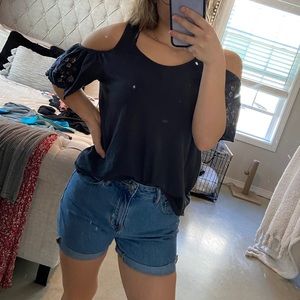 American Eagle Cold Shoulder Top